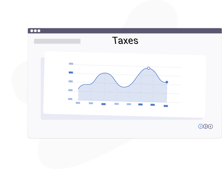 tax chart vector type style